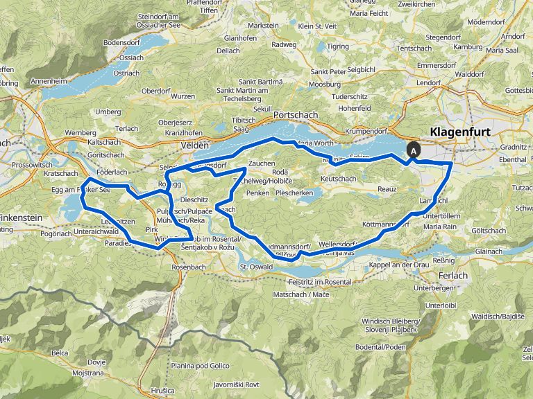 IRONMAN Austria Bike Course road ride Komoot